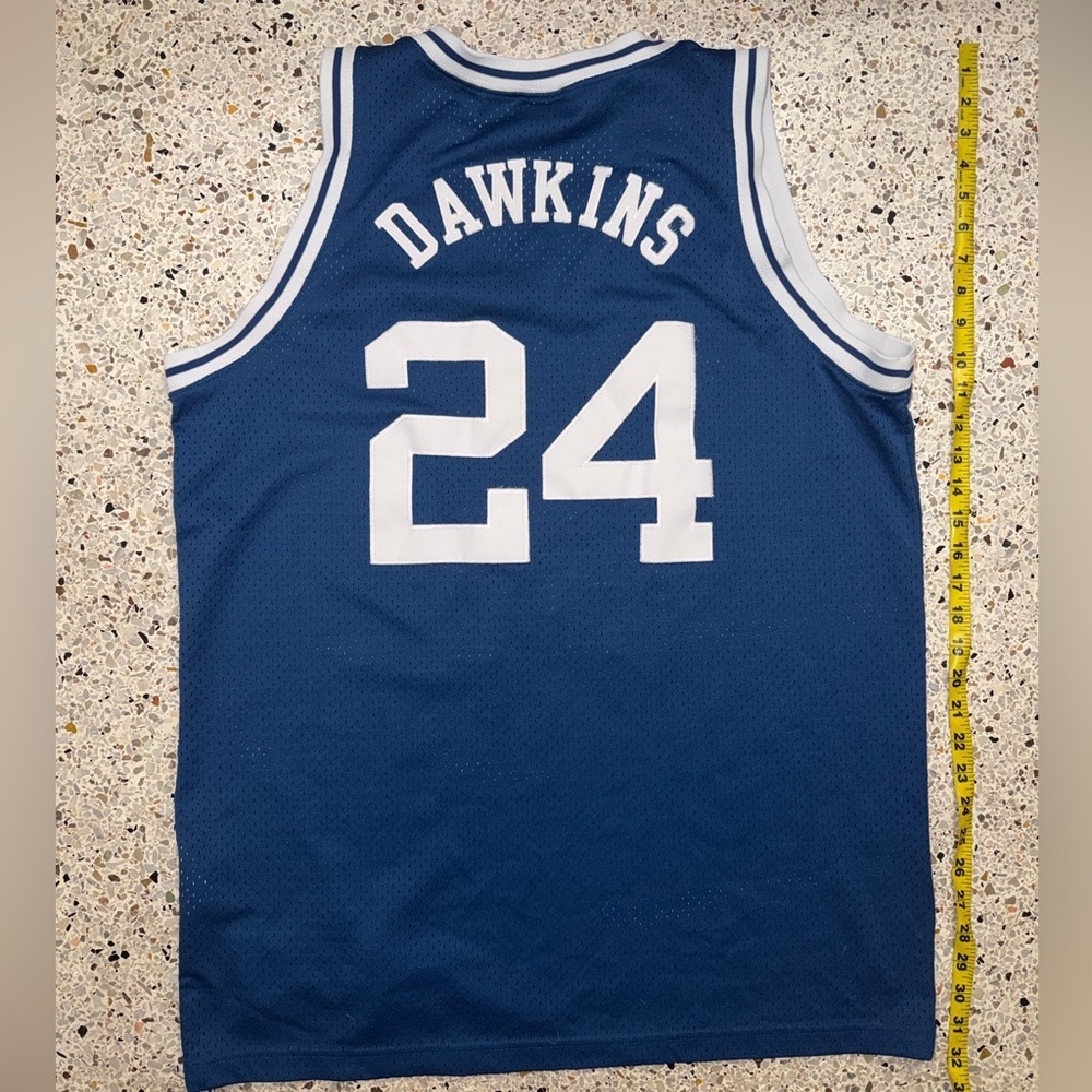 Vintage DUKE University Dawkins Nike basketball jersey 24 Large L
